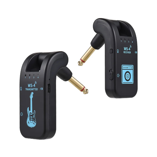 Sistema Inalámbrico para Guitarra 2.4G – Set Transmisor y Receptor para Guitarra Eléctrica y Bajo – Transmisión en Tiempo Real 48K/16 bits
