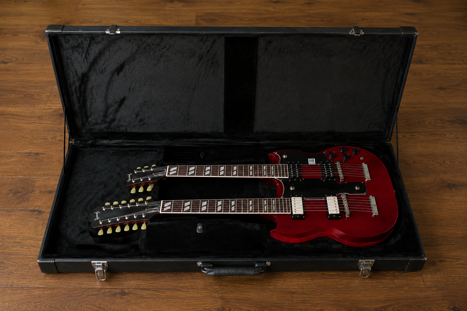 Case rígido para Guitarra doble Mástil