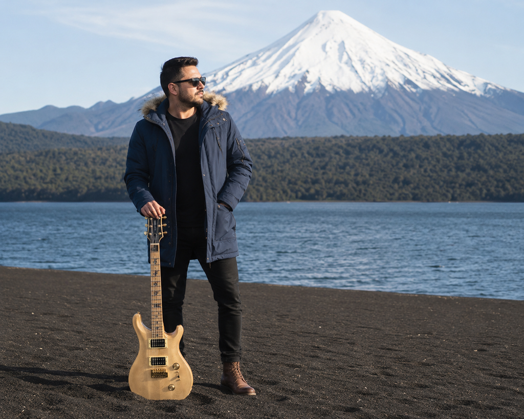 Guitarra Eléctrica PRS Madera. Hermoso diseño.