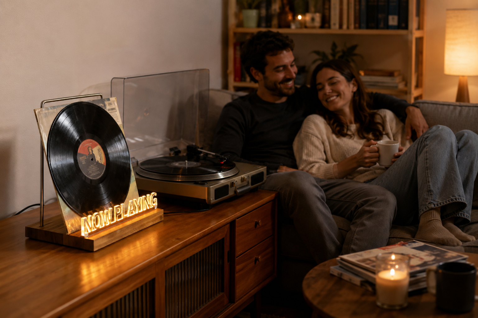 Now playing Soporte para Discos de Vinilo