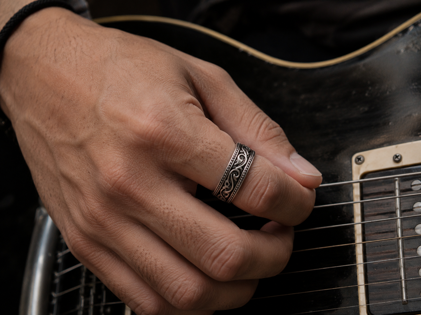 Set de 7 Anillos Rockeros para Hombre – Acero Inoxidable Bobisty