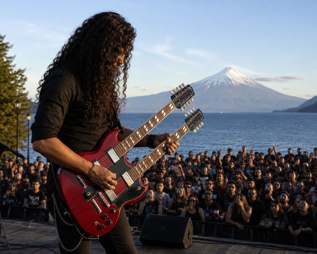 Guitarra Eléctrica Doble Mástil 12+6 Cuerdas