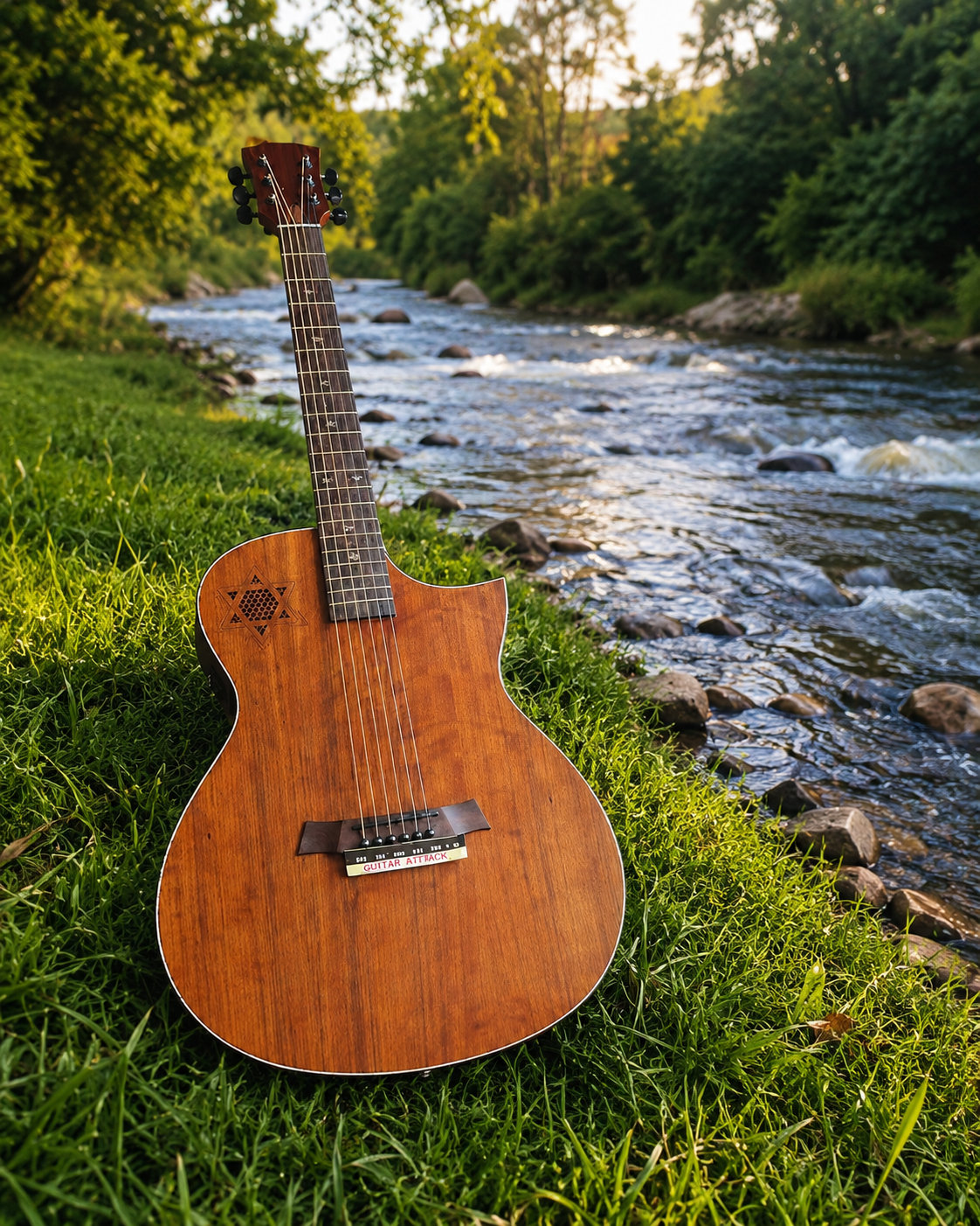 Guitarra Acústica Eléctrica Folk de 40" 6 Cuerdas