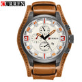 Reloj CURREN de Lujo para Hombre – Correa de Cuero y Diseño Deportivo Elegante