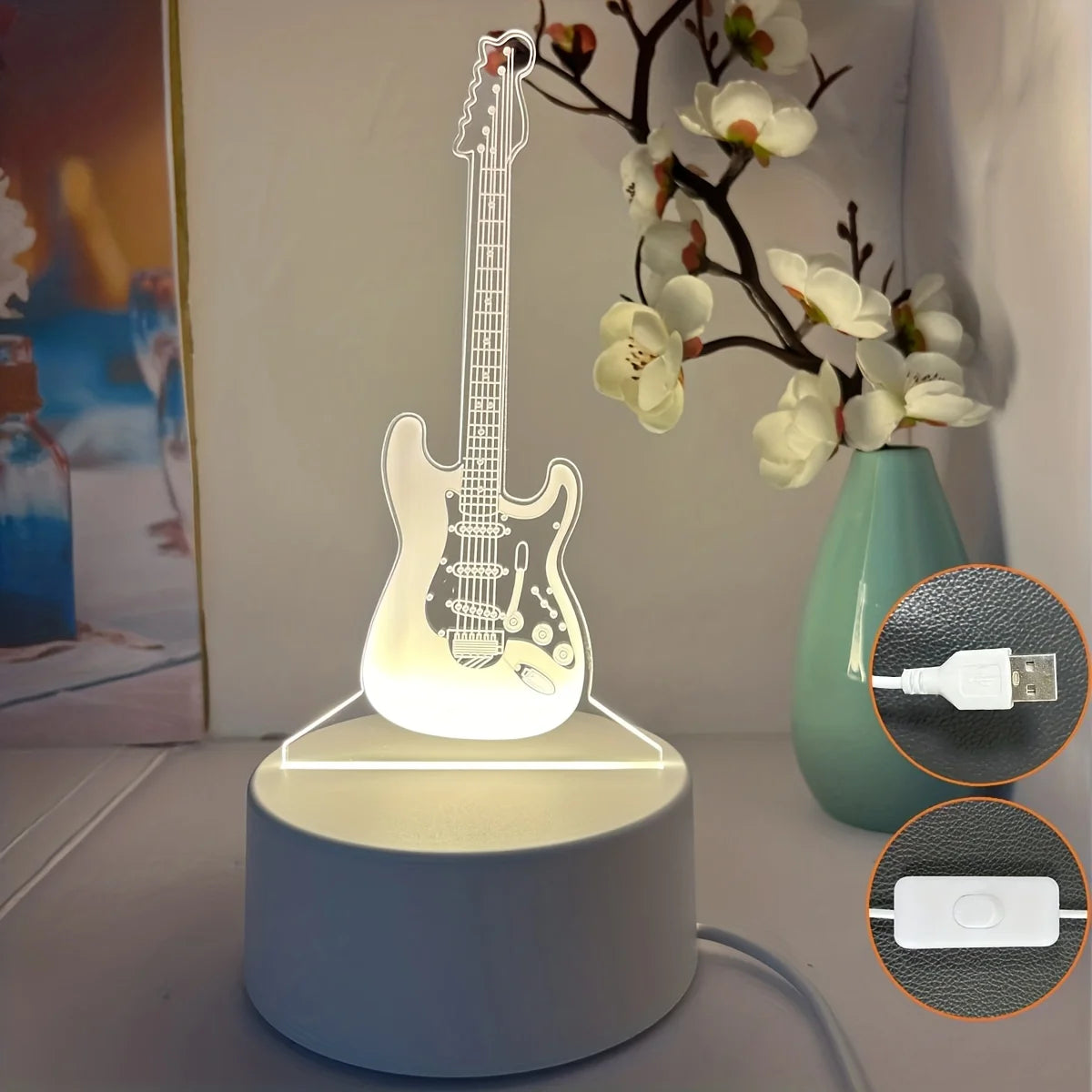 Lámpara LED Guitarra
