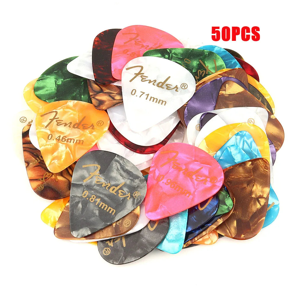 Pack de 50 o 100 UÑETAS para Guitarra – Diferentes Grosores 0.46 a 0.96 mm
