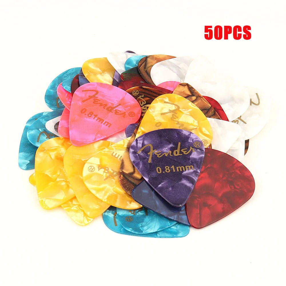 Pack de 50 o 100 UÑETAS para Guitarra – Diferentes Grosores 0.46 a 0.96 mm