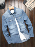 Camisa de Mezclilla Hombre Premium – Moda Casual y Streetwear