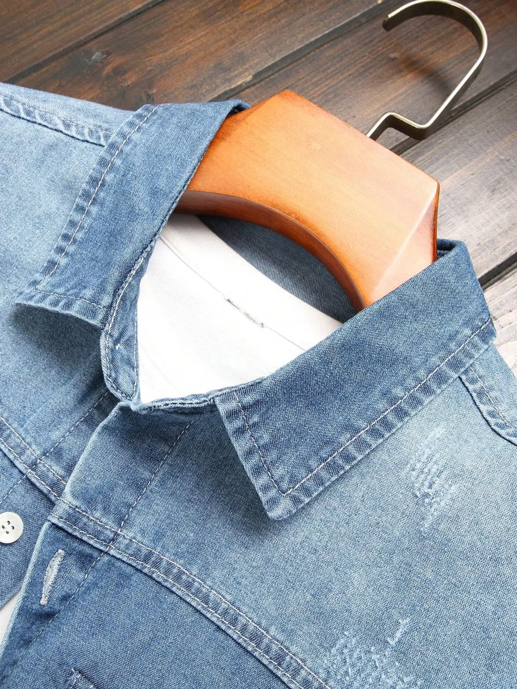 Camisa de Mezclilla Hombre Premium – Moda Casual y Streetwear