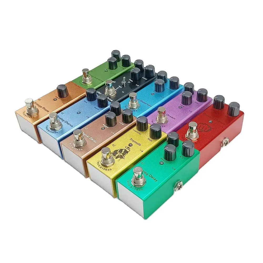 Pedal Efecto Guitarra: Vintage overdrive/US Dream/Classic Chorus/Vintage Phase/Tremolo/Analog delay/Digital Delay/Ultimate Drive