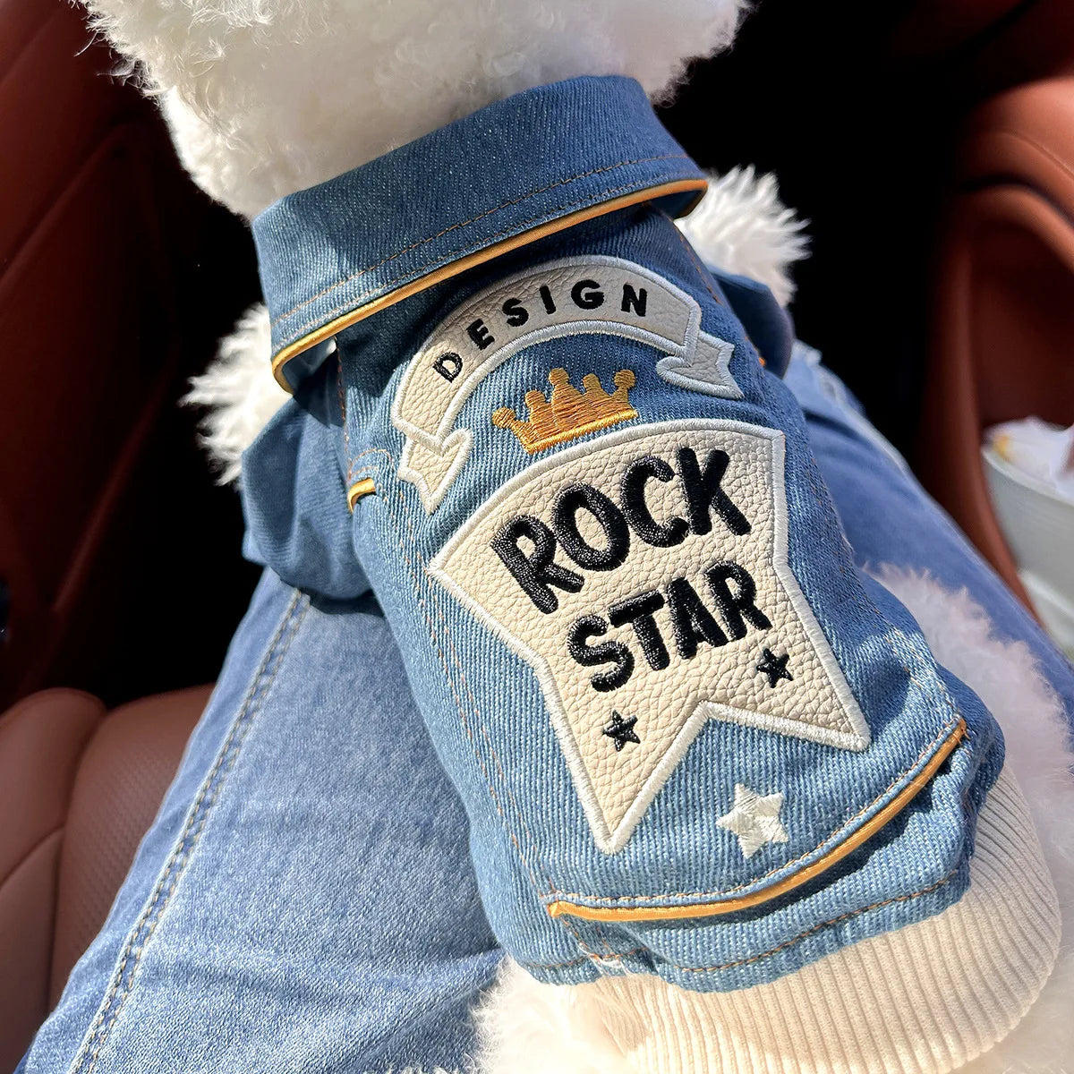 Chaqueta Rockera para Perro raza pequeña