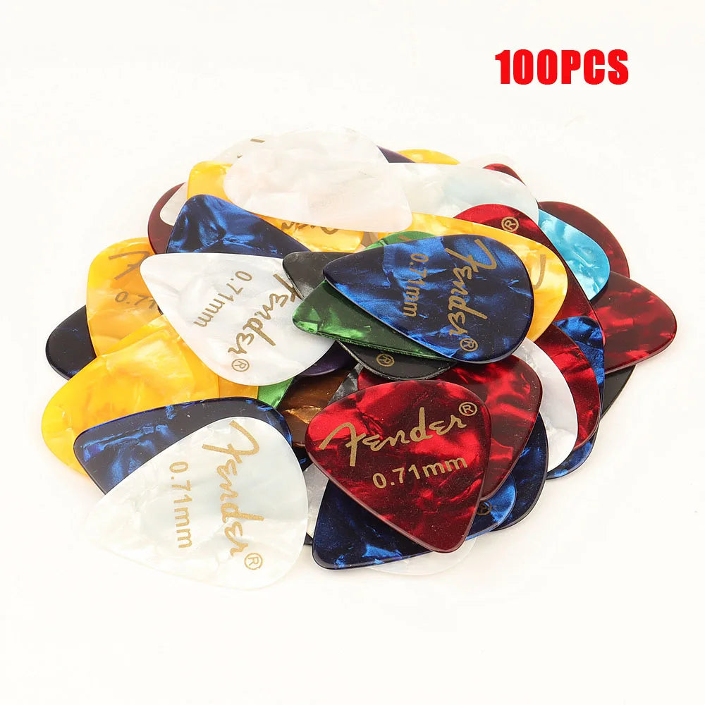 Pack de 50 o 100 UÑETAS para Guitarra – Diferentes Grosores 0.46 a 0.96 mm