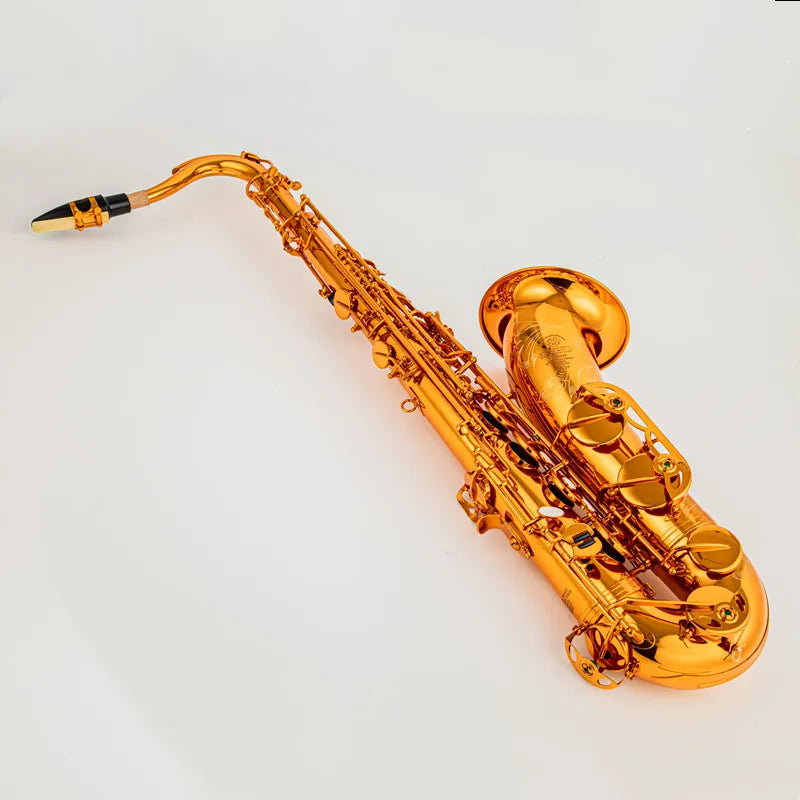Saxofón Tenor alta calidad, color café, cobre, plano B, Sax Tenor Mark VI, boquilla de bronce Retro