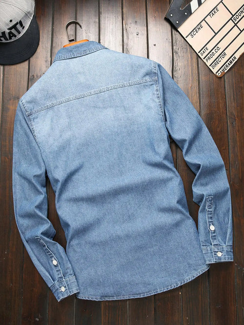 Camisa de Mezclilla Hombre Premium – Moda Casual y Streetwear
