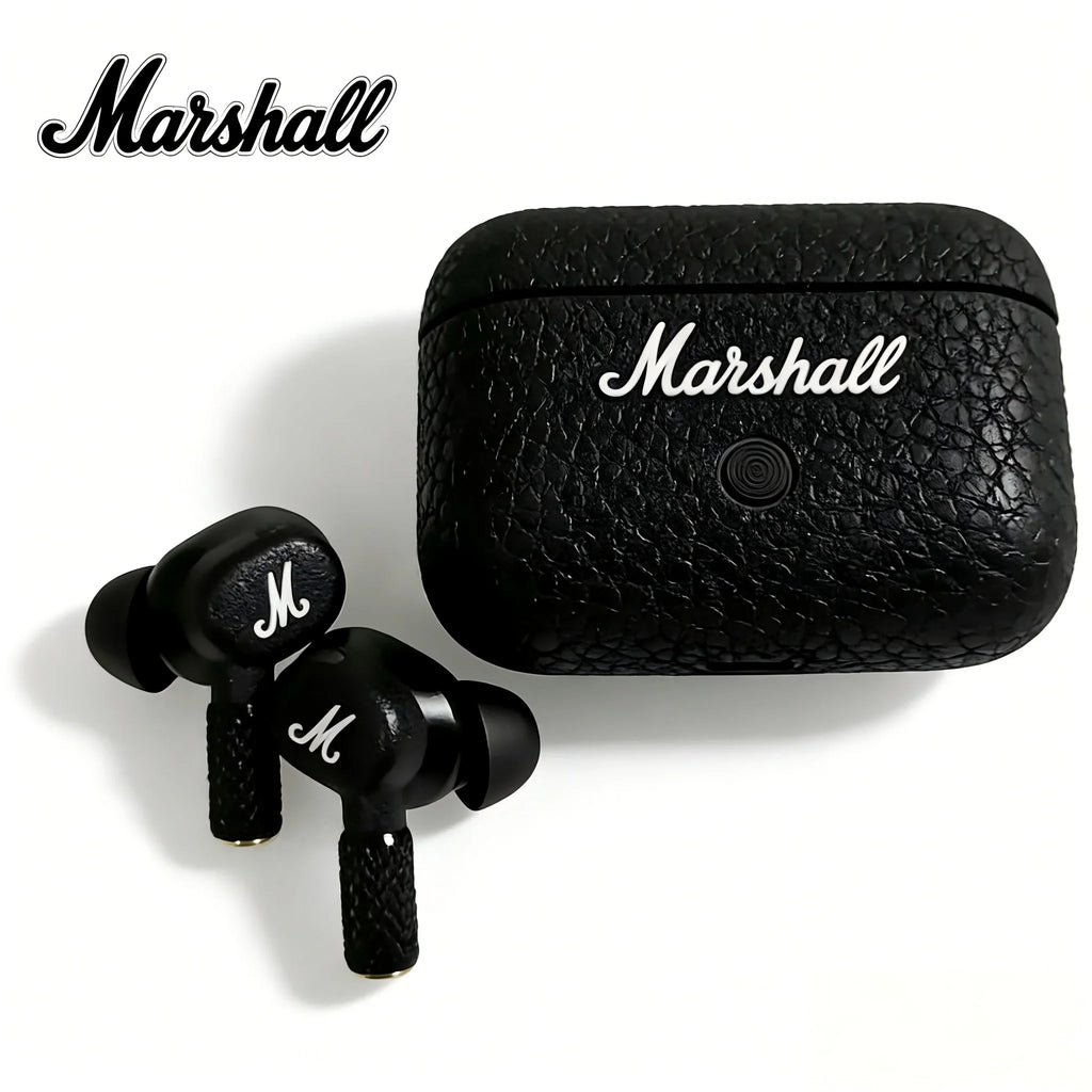 Audífonos Inalámbricos Bluetooth Marshall Motif II ANC – Cancelación Activa de Ruido – Negro y Dorado (Edición HK)