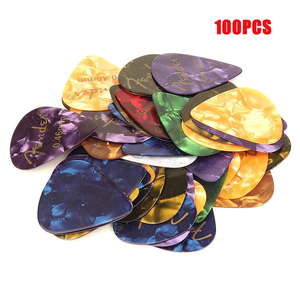Pack de 50 o 100 UÑETAS para Guitarra – Diferentes Grosores 0.46 a 0.96 mm