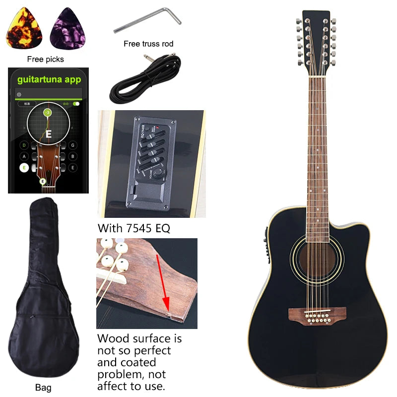 Guitarra Electroacústica 12 Cuerdas