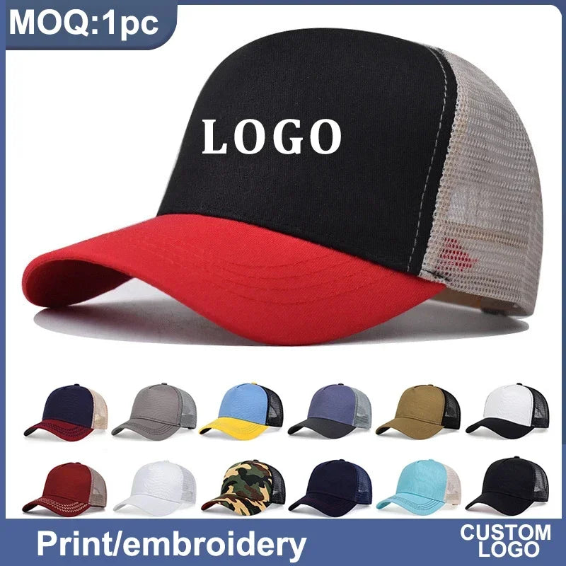 Gorra Trucker Personalizable con Logo – Algodón y Malla Transpirable