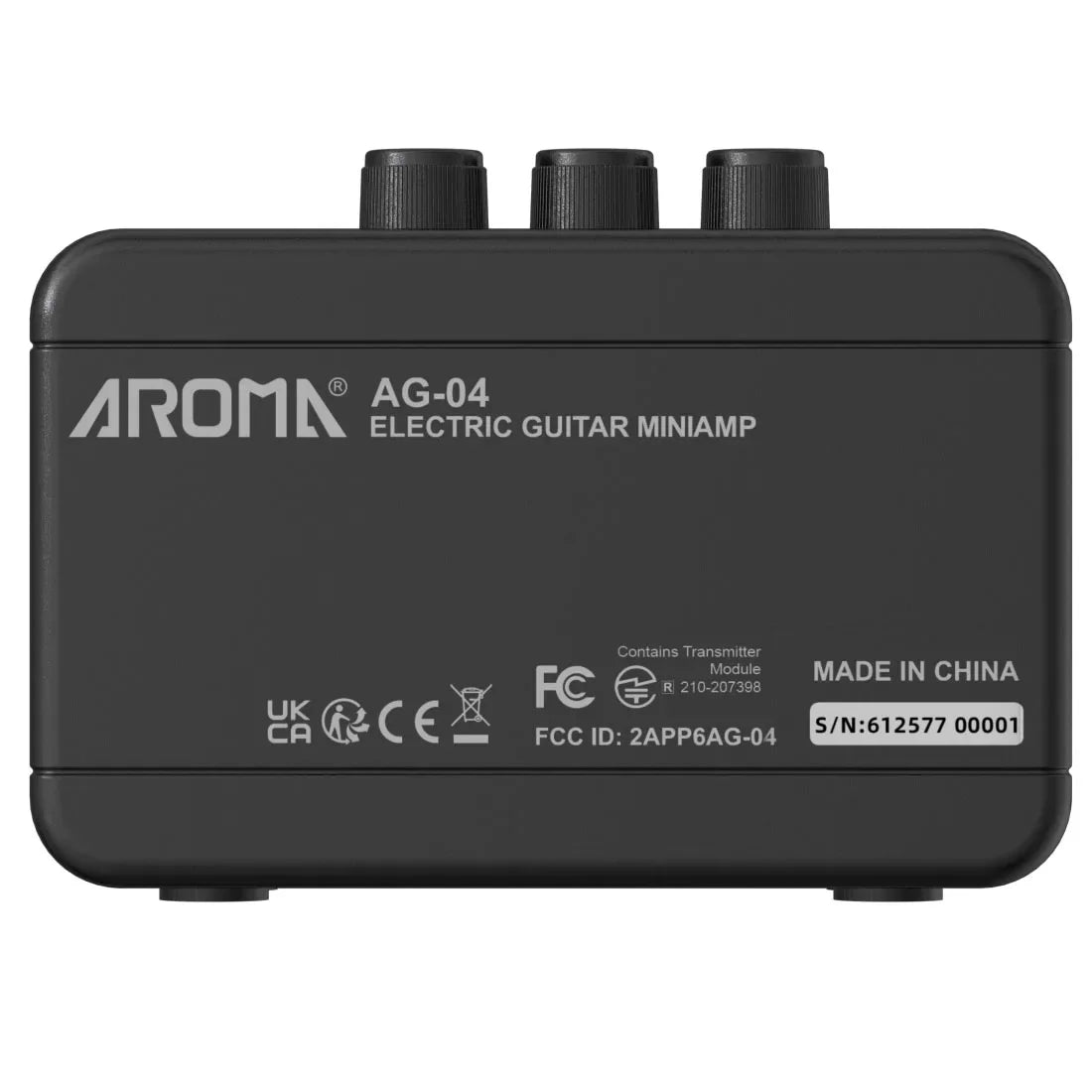 Mini Amplificador de Guitarra Aroma AG-04 Bluetooth 5W Portátil para Guitarra Eléctrica