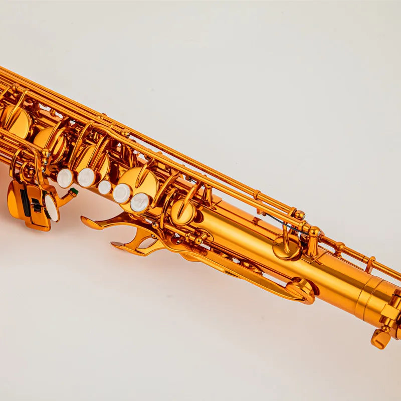 Saxofón Tenor alta calidad, color café, cobre, plano B, Sax Tenor Mark VI, boquilla de bronce Retro