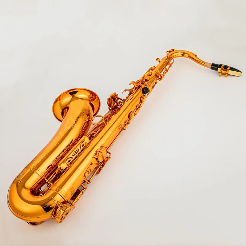 Saxofón Tenor alta calidad, color café, cobre, plano B, Sax Tenor Mark VI, boquilla de bronce Retro