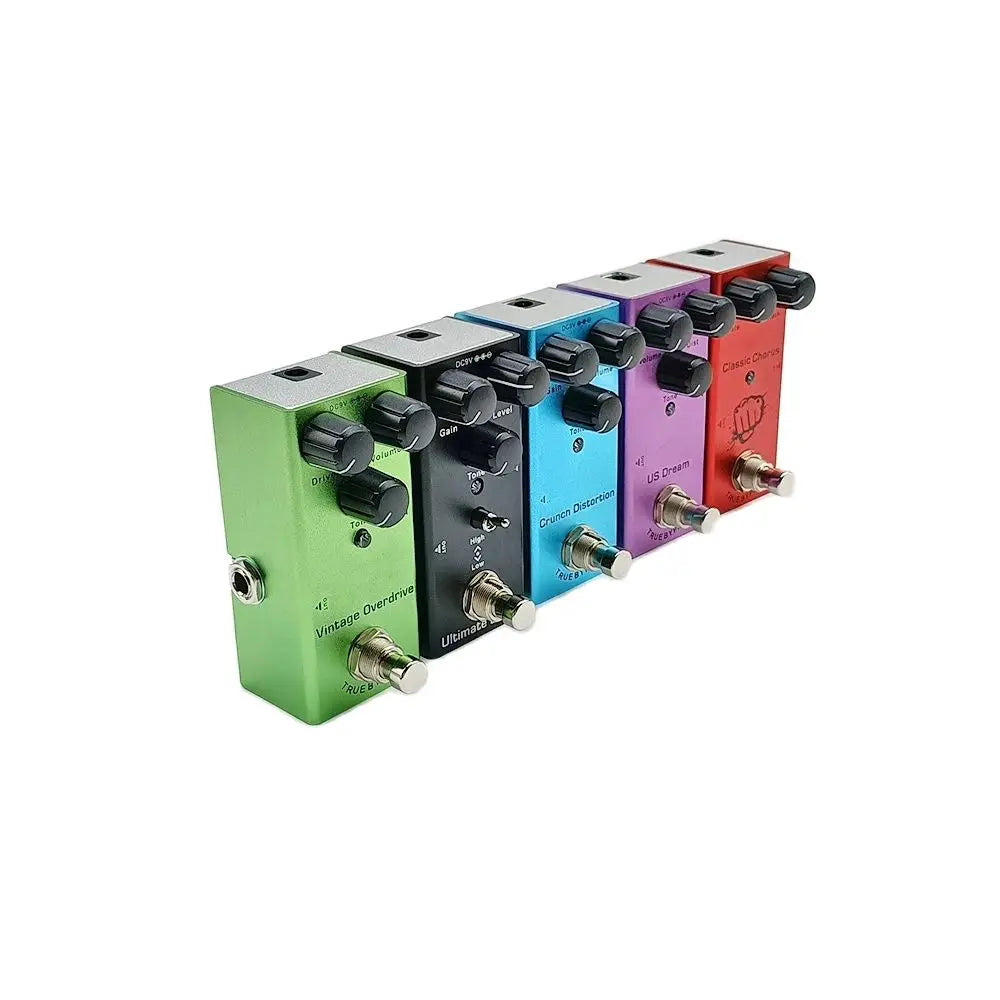Pedal Efecto Guitarra: Vintage overdrive/US Dream/Classic Chorus/Vintage Phase/Tremolo/Analog delay/Digital Delay/Ultimate Drive