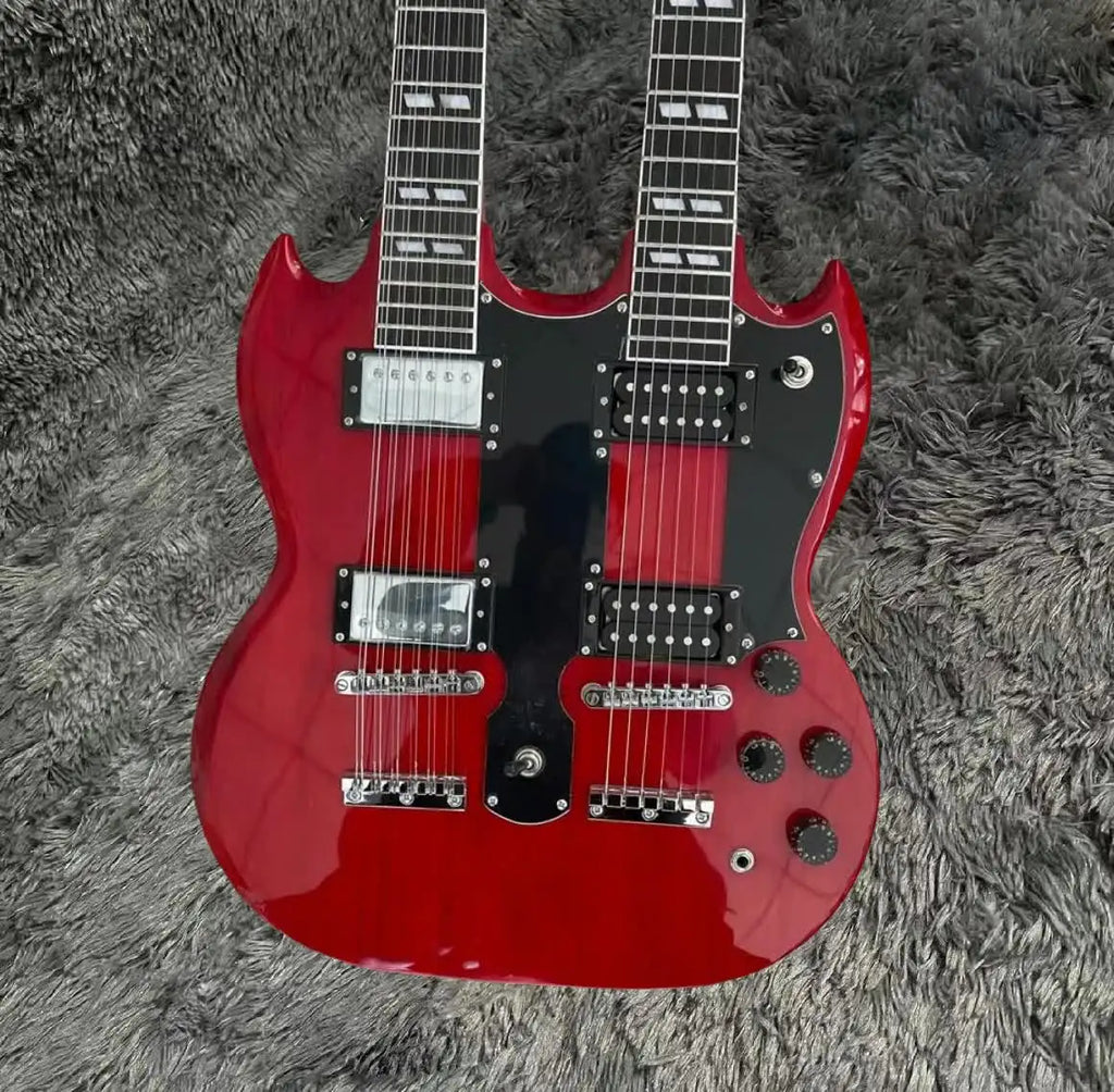 Guitarra Eléctrica Doble Mástil 12+6 Cuerdas