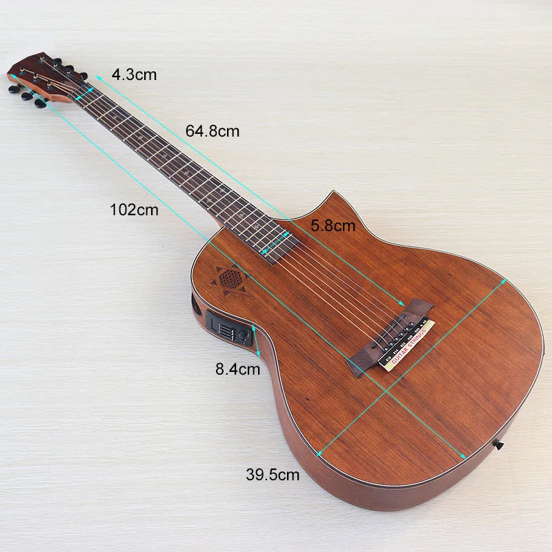 Guitarra Acústica Eléctrica Folk de 40" 6 Cuerdas