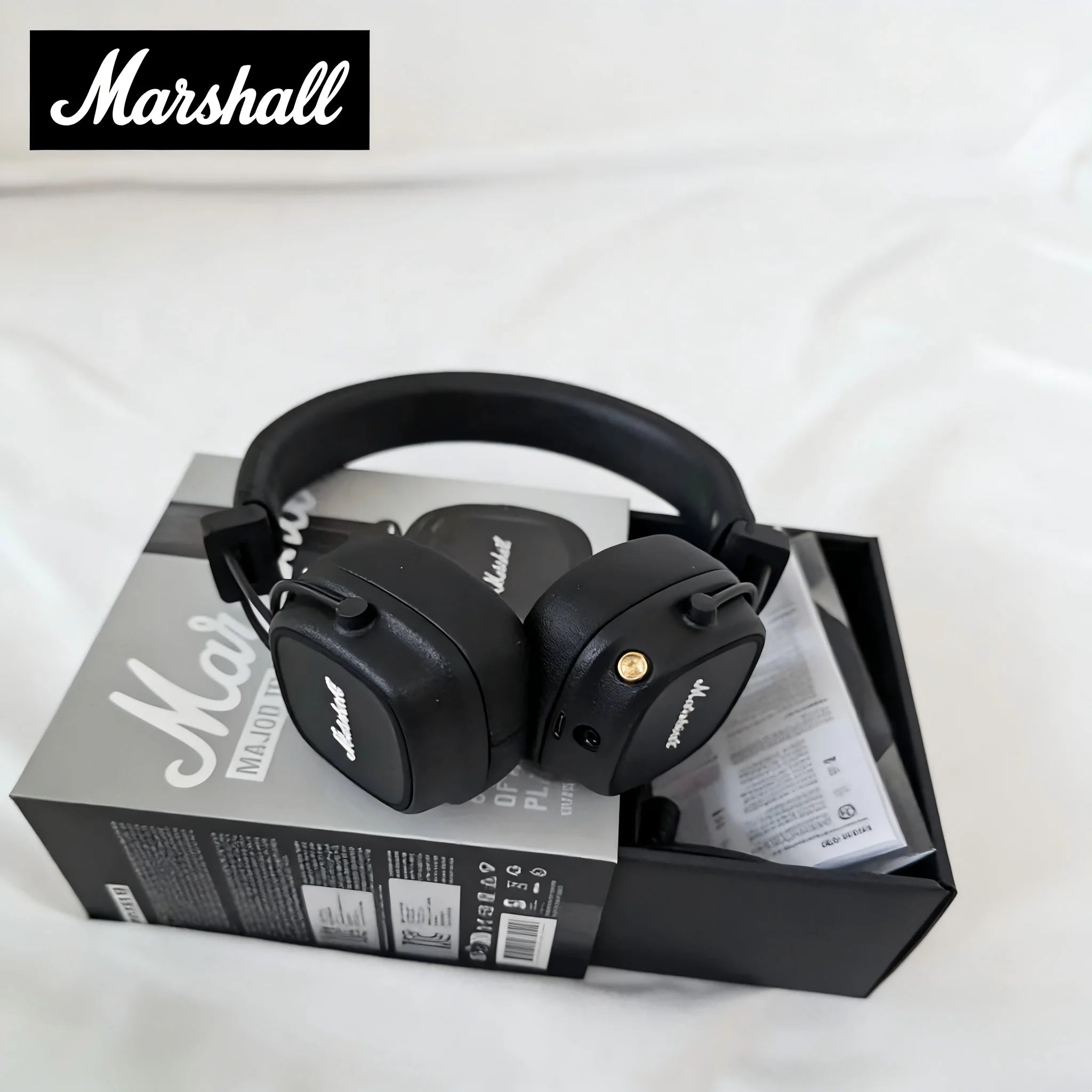 Marshall Major IV Bluetooth | Audífonos Inalámbricos Plegables con Micrófono y 80+ Horas de Batería