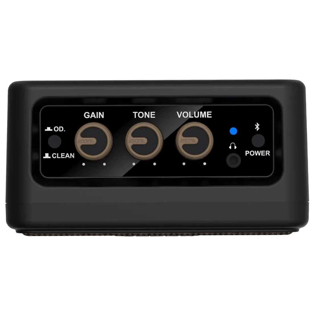 Mini Amplificador de Guitarra Aroma AG-04 Bluetooth 5W Portátil para Guitarra Eléctrica